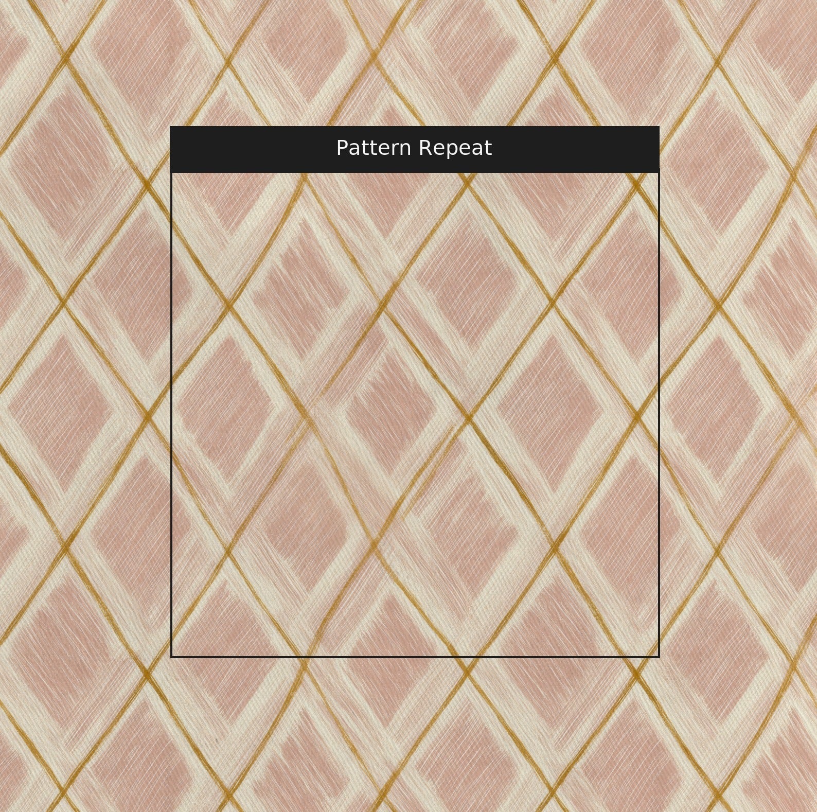 Renata Diamonds - Fabric - Linen Rowe