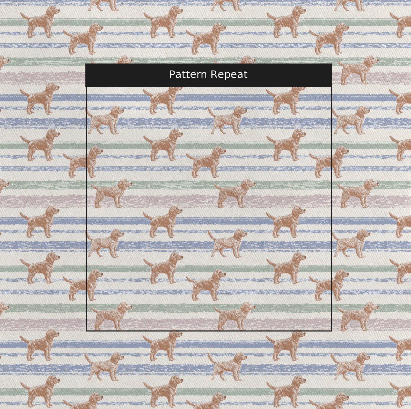 Retriever Stripes - Fabric - Linen Rowe