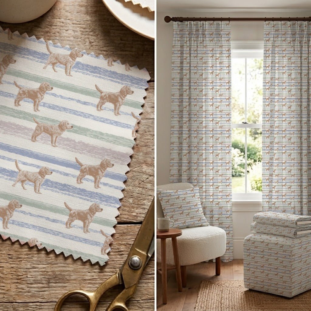 Retriever Stripes - Fabric - Linen Rowe