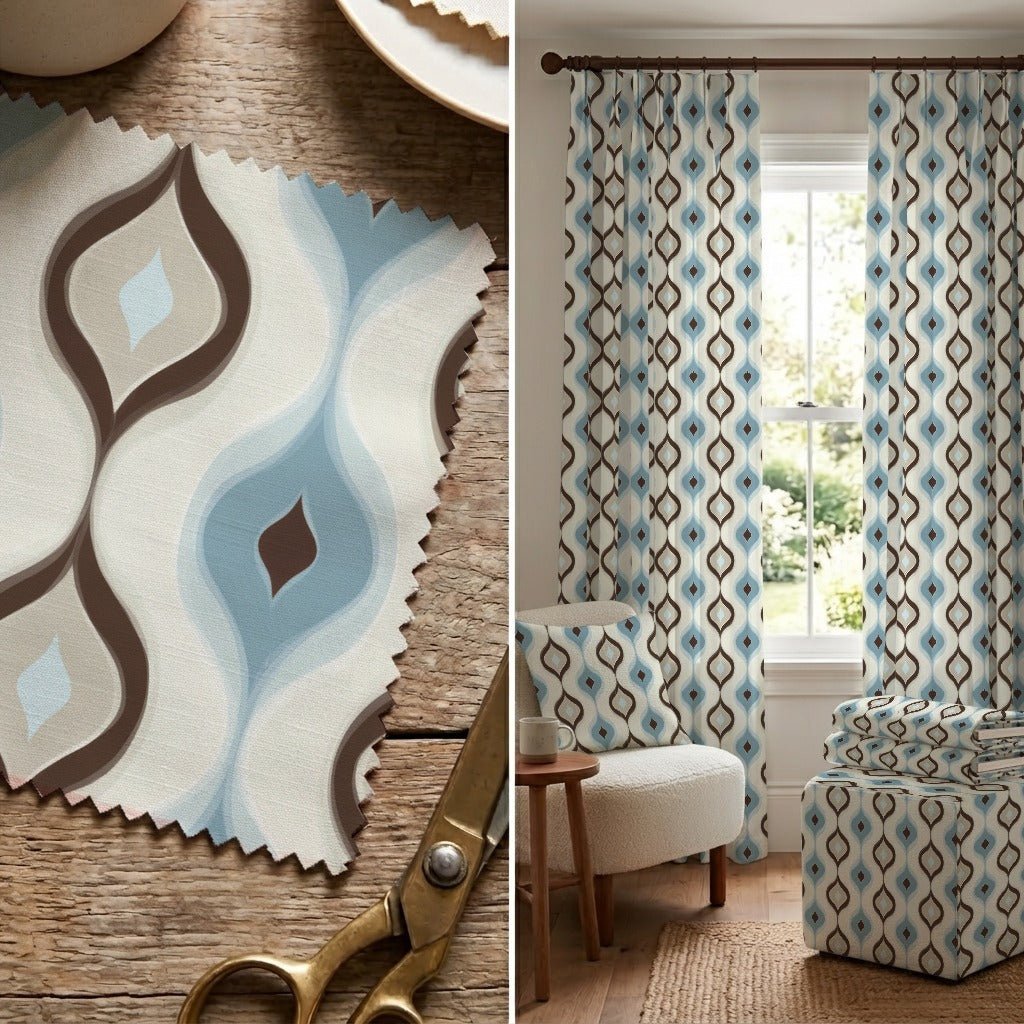 Retro Drift - Fabric - Linen Rowe