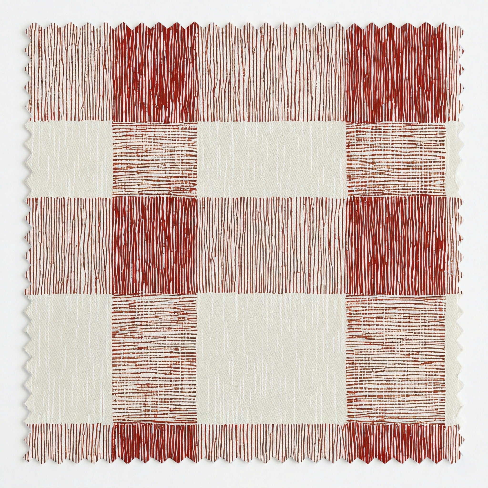 Rhodes Check - Fabric - Linen Rowe
