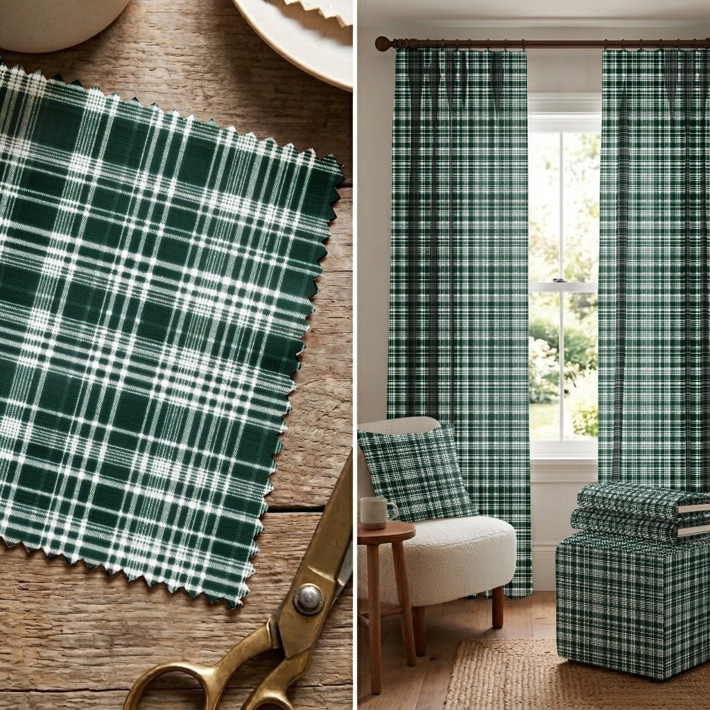 Rowell Plaid - Fabric - Linen Rowe
