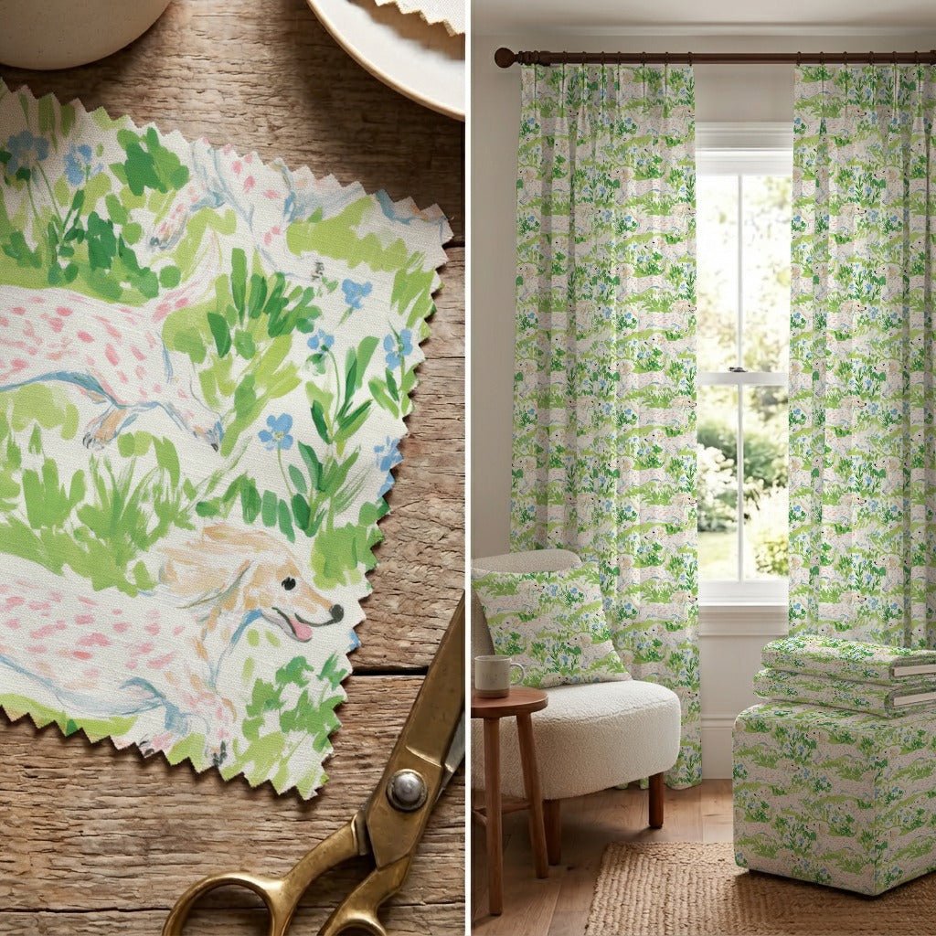 Running In The Grass - Fabric - Linen Rowe