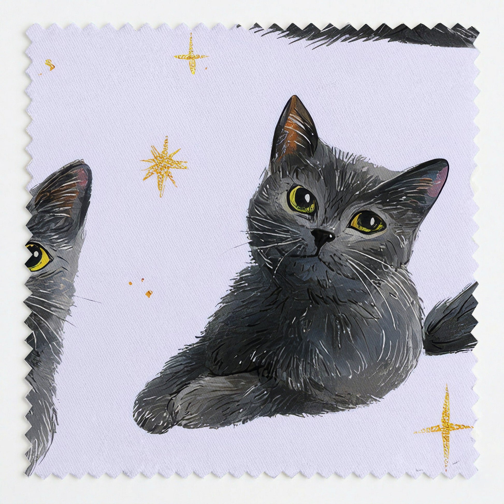 Russian Blue Lilac Twinkle - Fabric - Linen Rowe