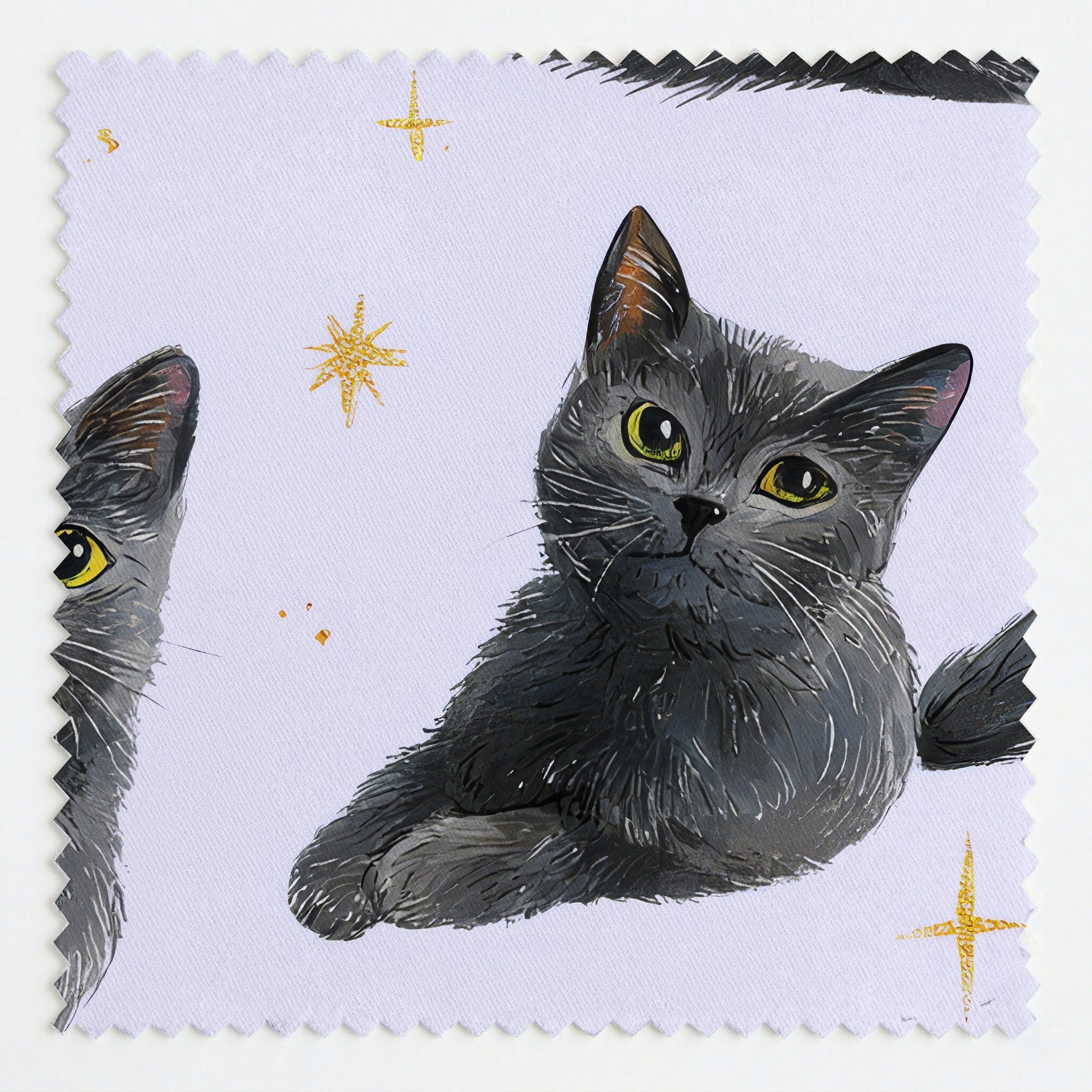 Russian Blue Lilac Twinkle - Fabric - Linen Rowe
