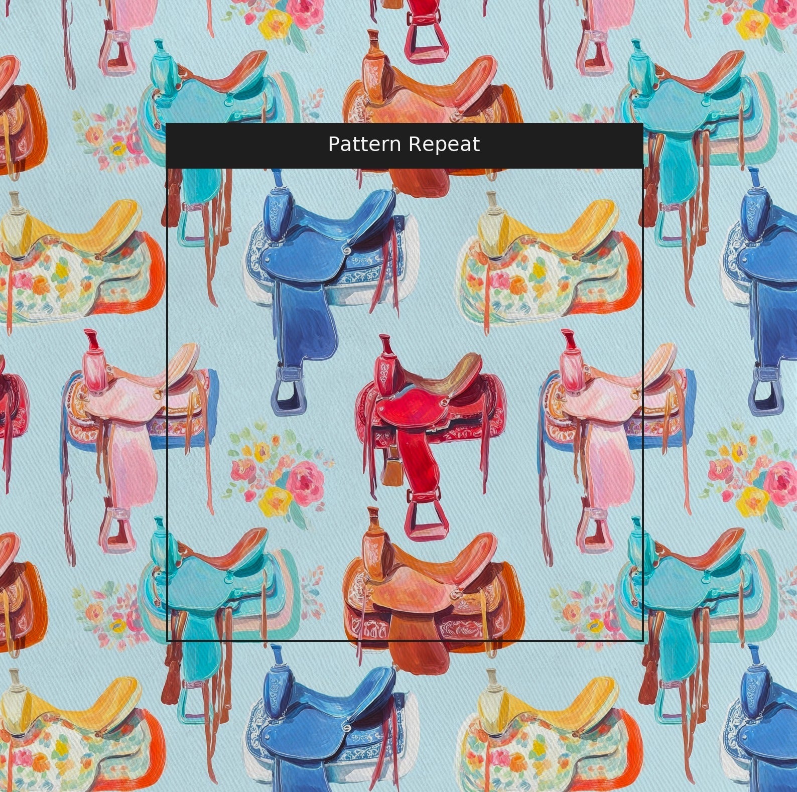 Saddled Up - Fabric - Linen Rowe