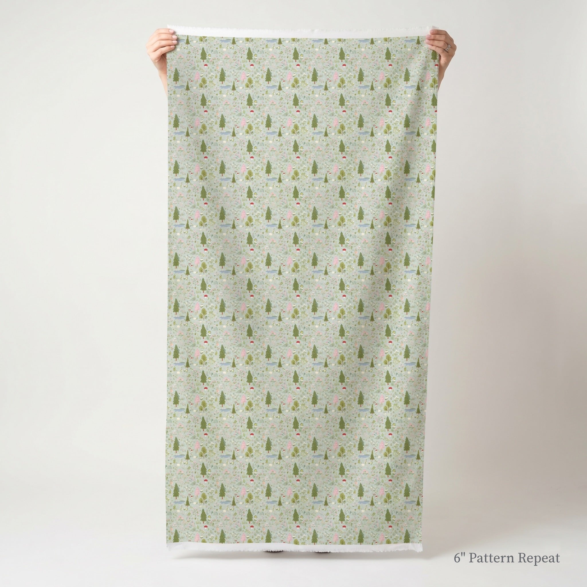 Sage Wild Meadow - Fabric - Linen Rowe