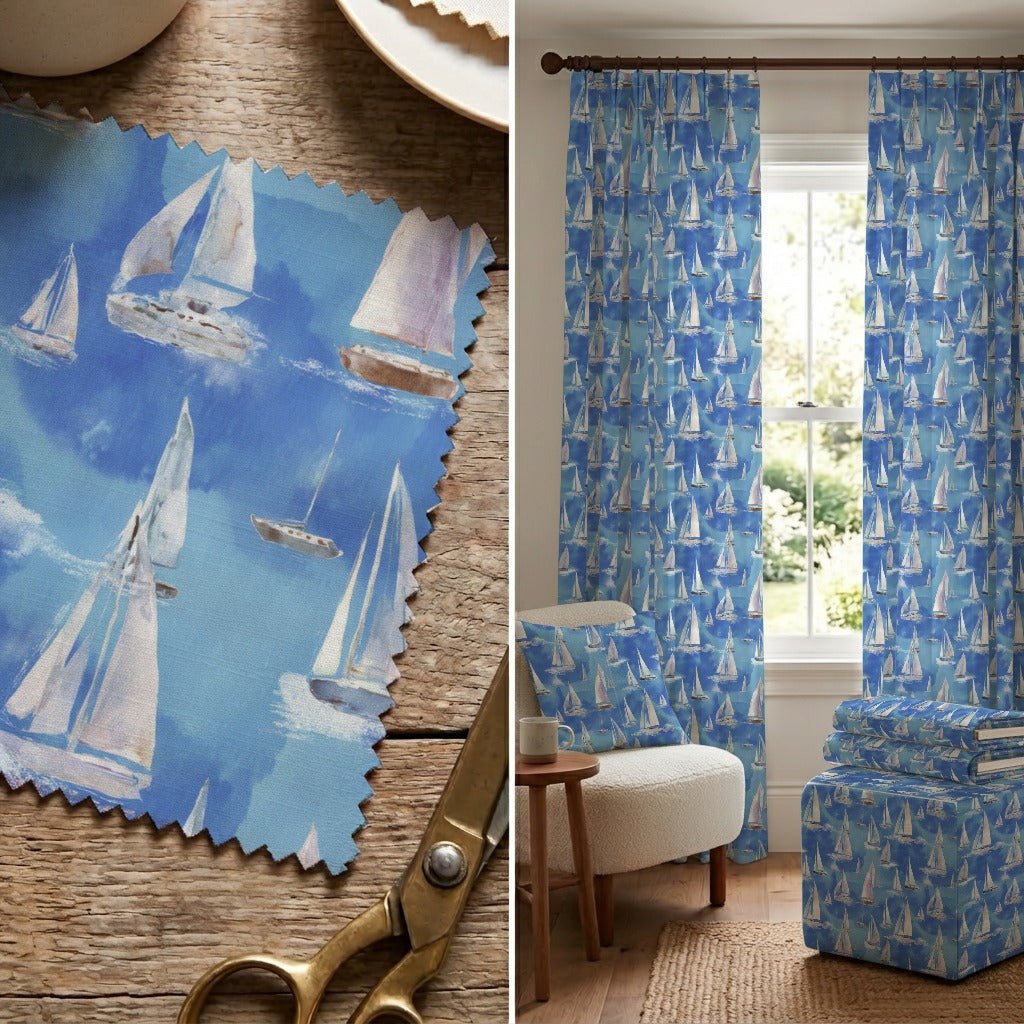 Sailing Ashore - Fabric - Linen Rowe