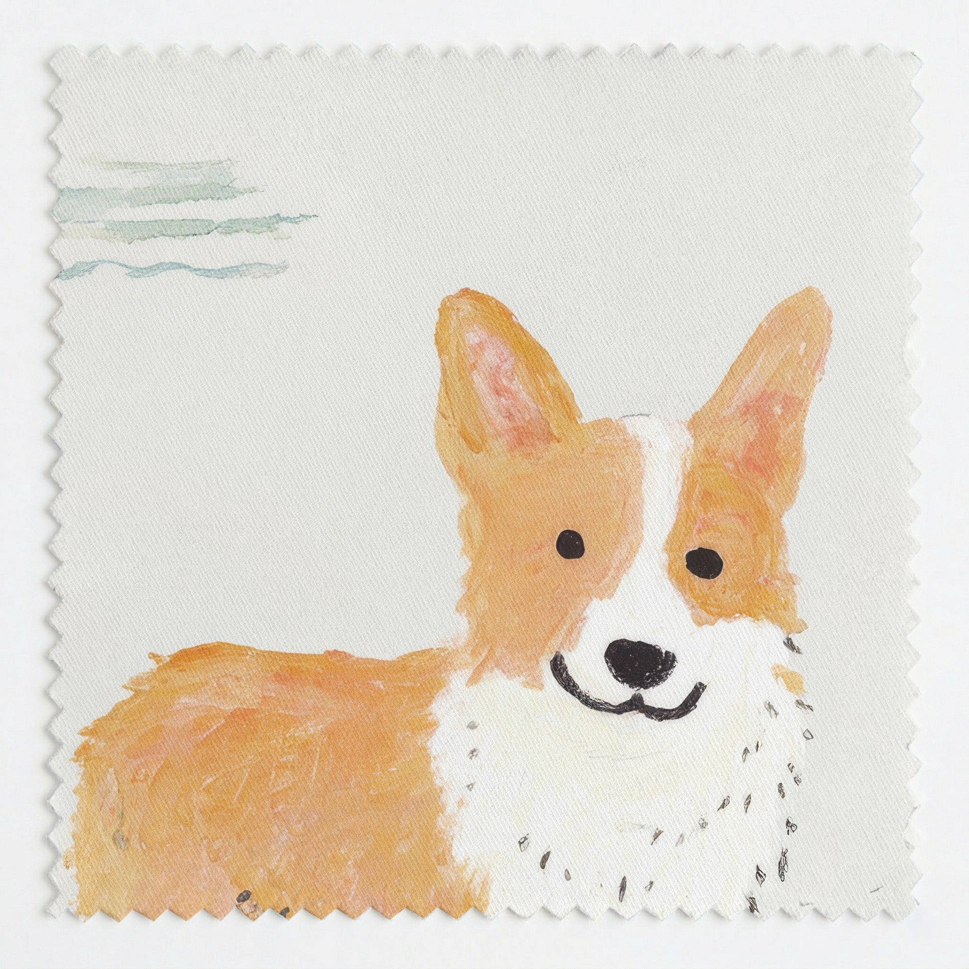 Sailor Corgi - Fabric - Linen Rowe