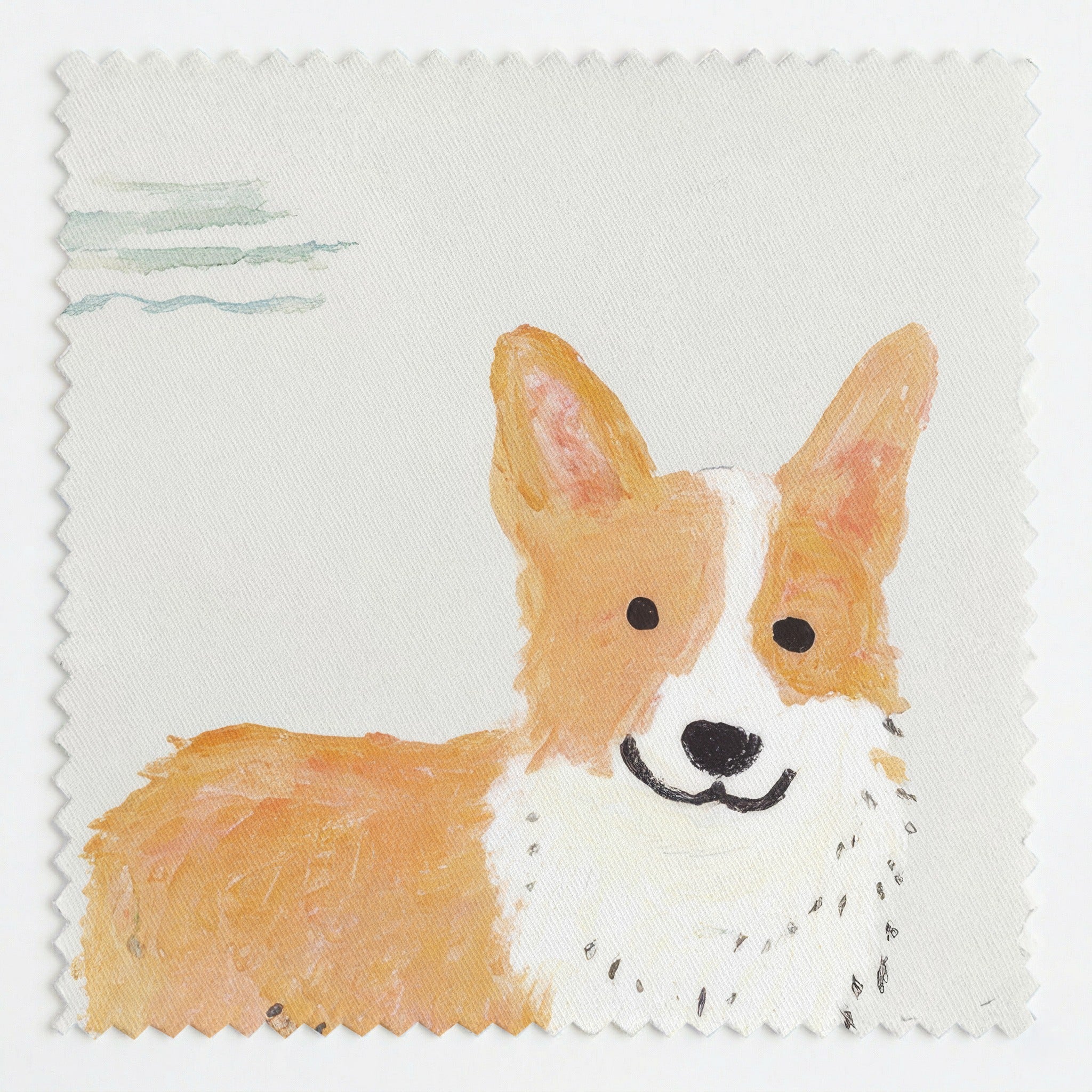 Sailor Corgi - Fabric - Linen Rowe