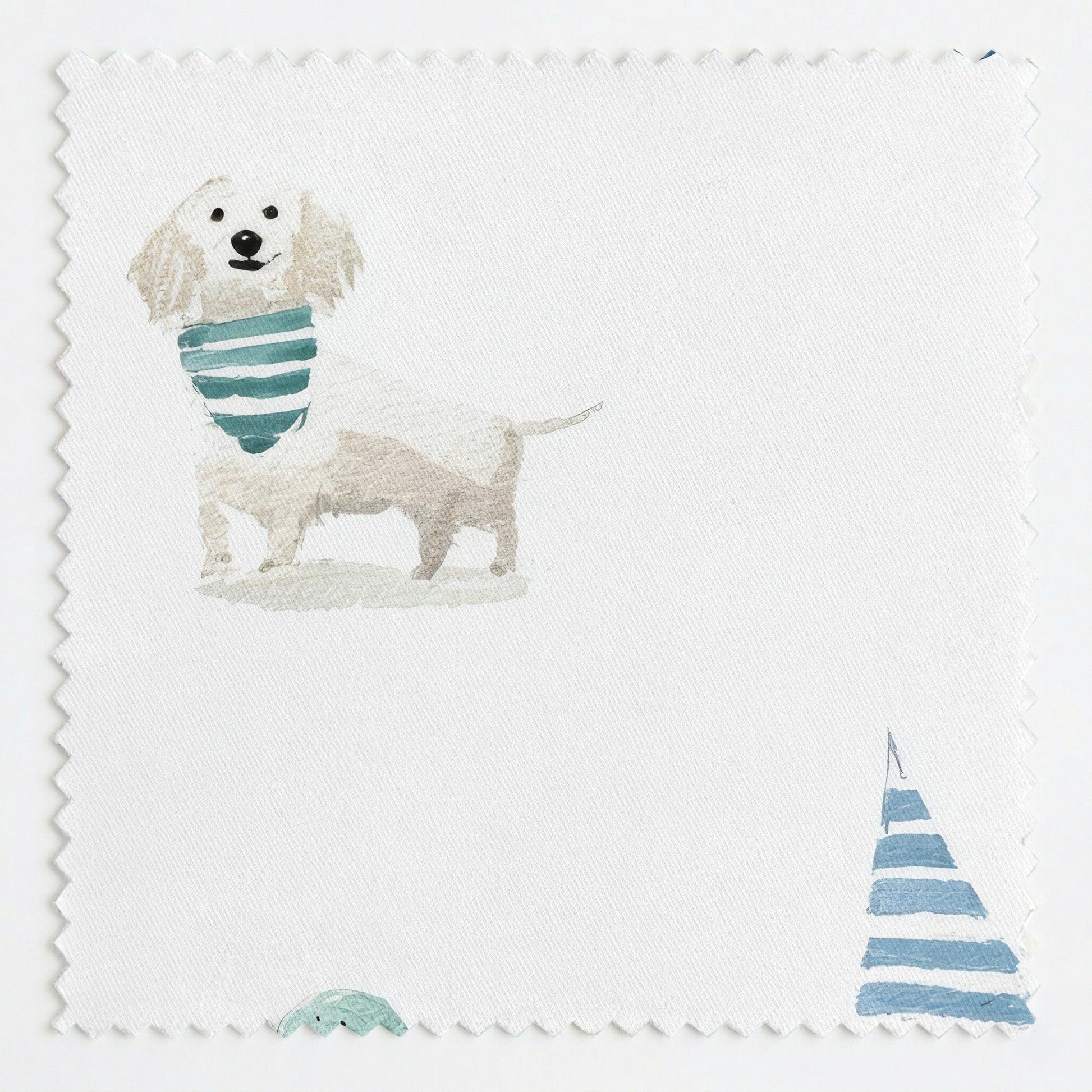 Sailor Dachshund - Fabric - Linen Rowe
