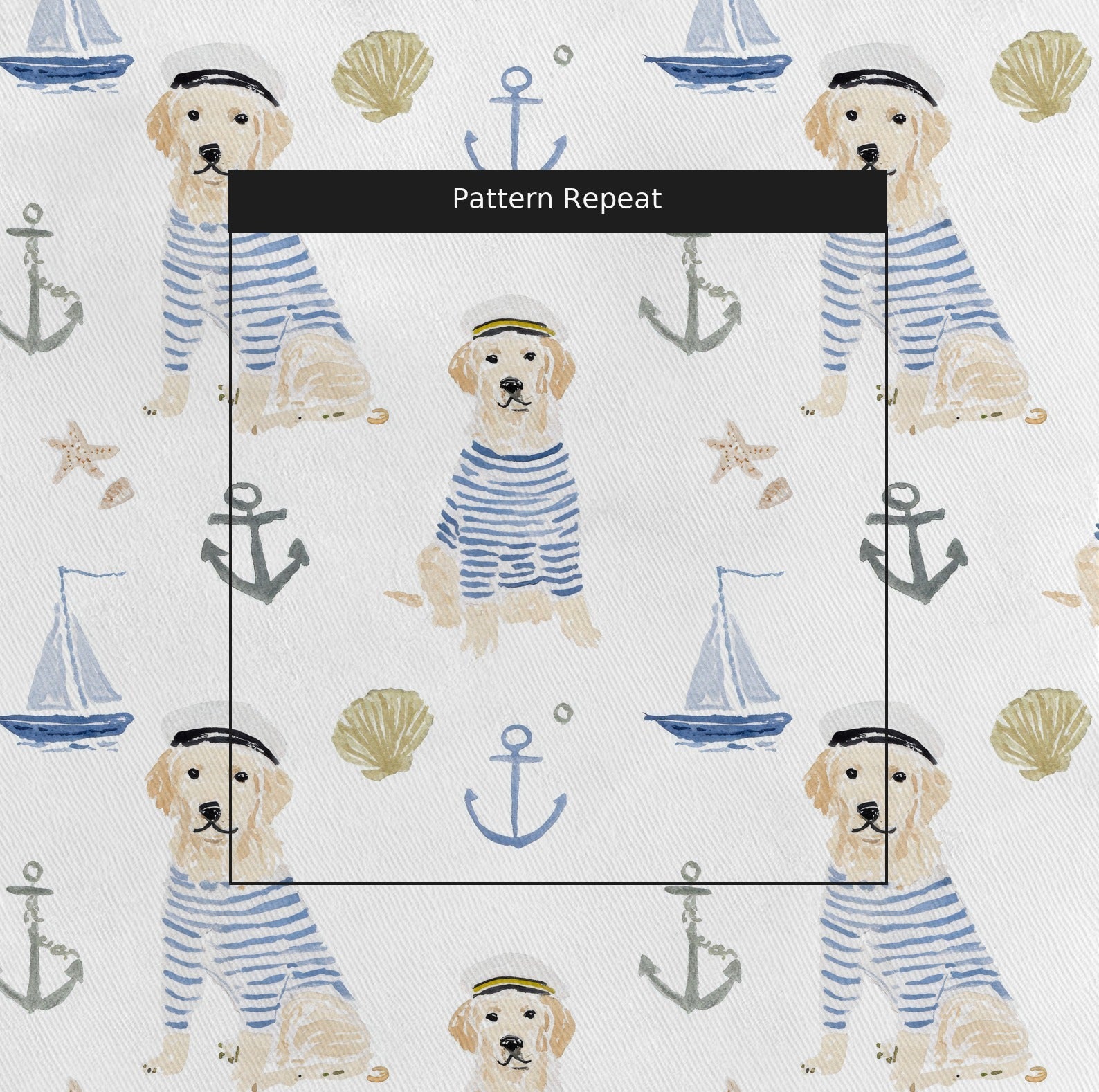 Sailor Retriever - Fabric - Linen Rowe