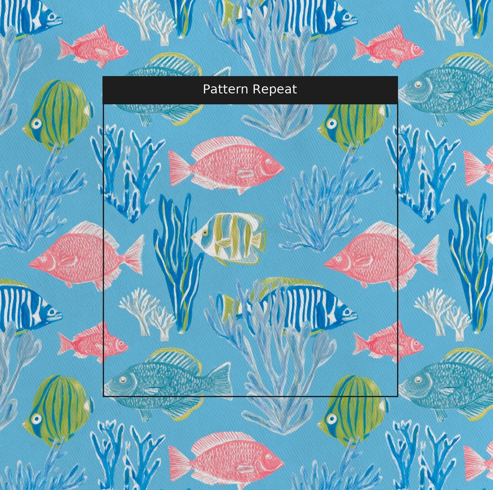 Salty Fin - Fabric - Linen Rowe
