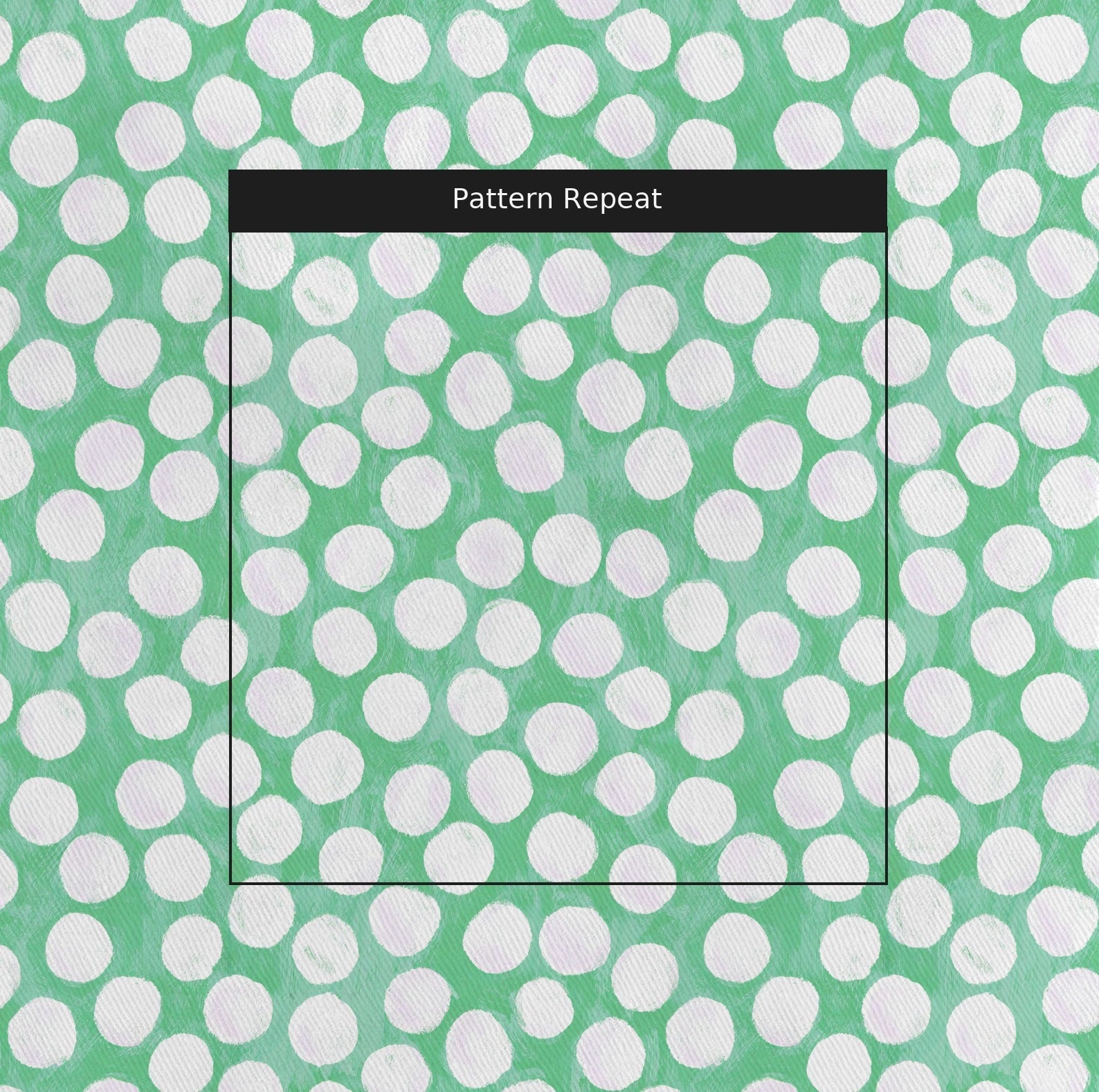 Sea Green Polka Dot - Fabric - Linen Rowe