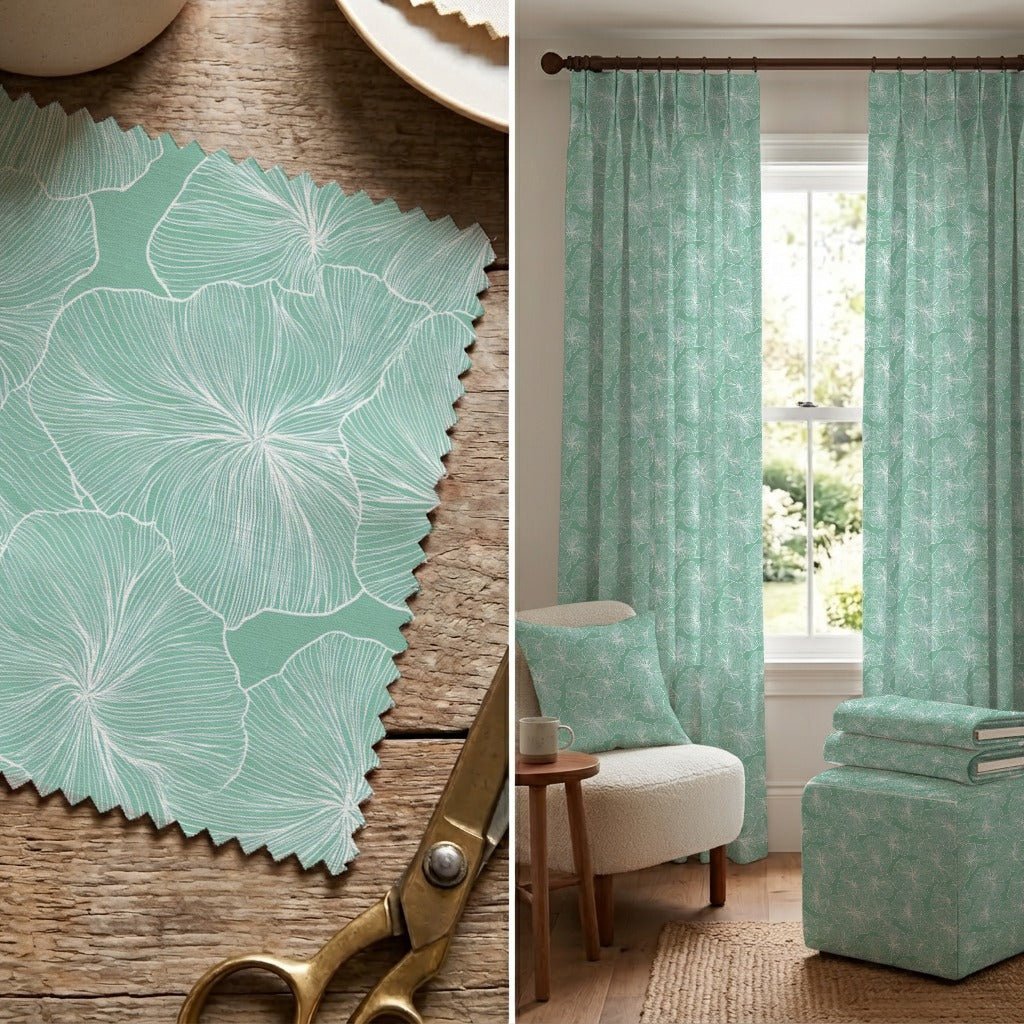 Seafoam Dream - Fabric - Linen Rowe
