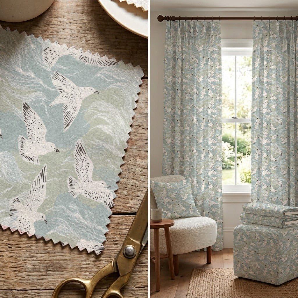 Seagull Beach - Fabric - Linen Rowe