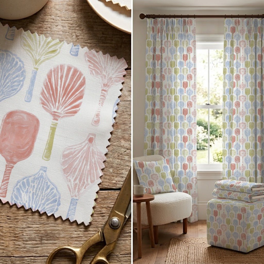 Seashell Rackets - Fabric - Linen Rowe