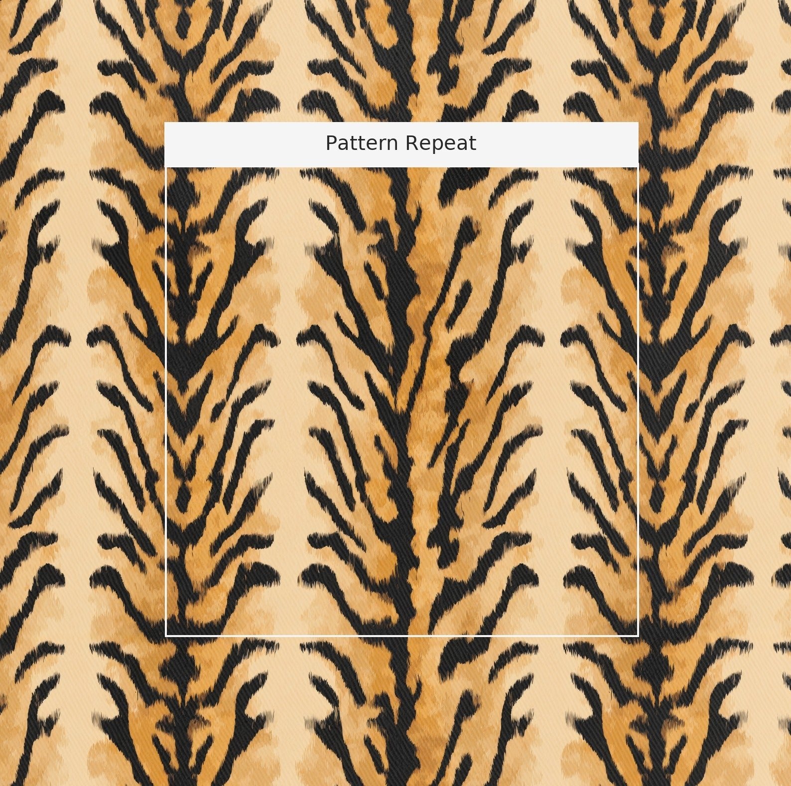 Senna Tiger - Fabric - Linen Rowe