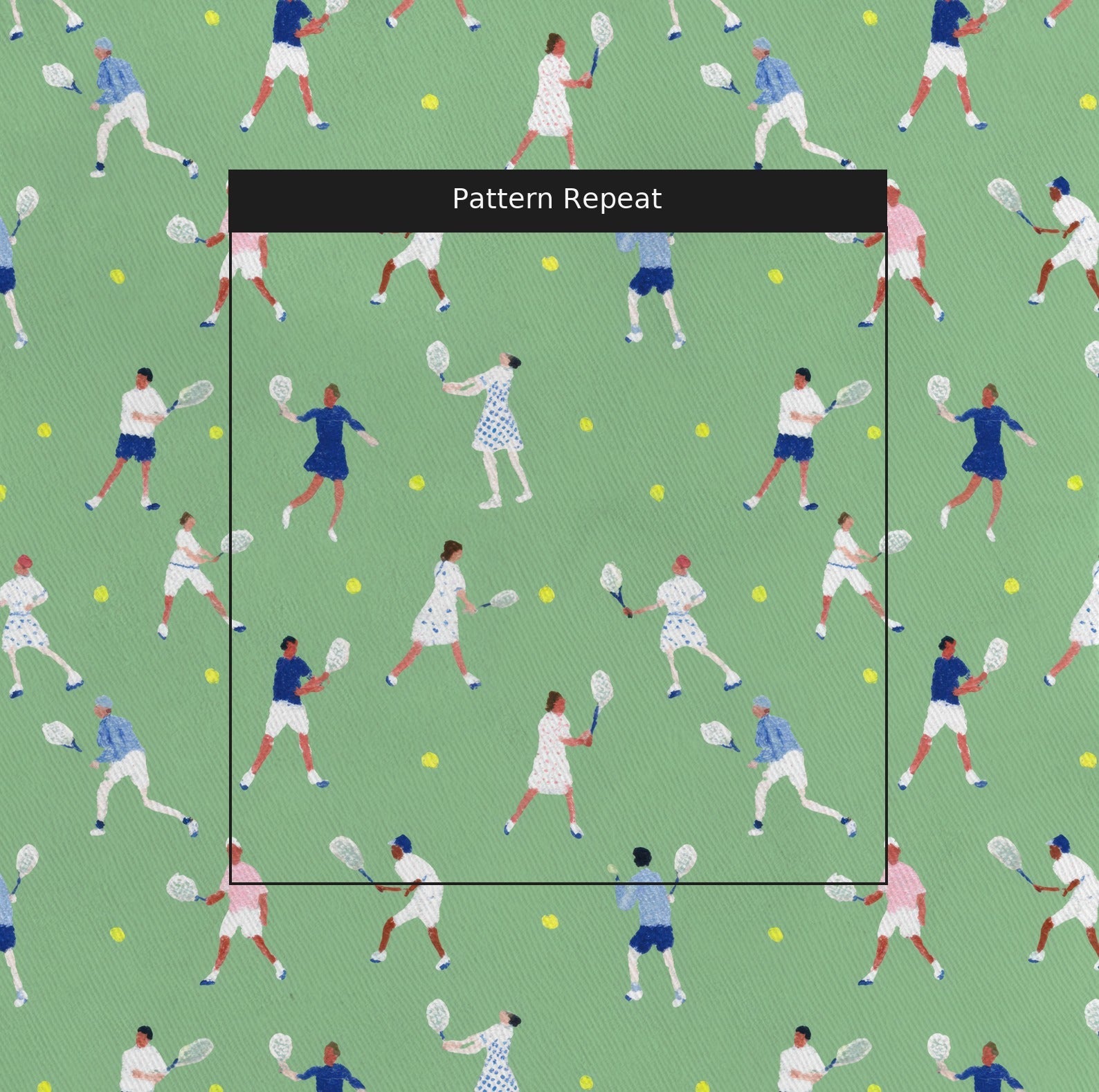 Serve and Hit - Fabric - Linen Rowe