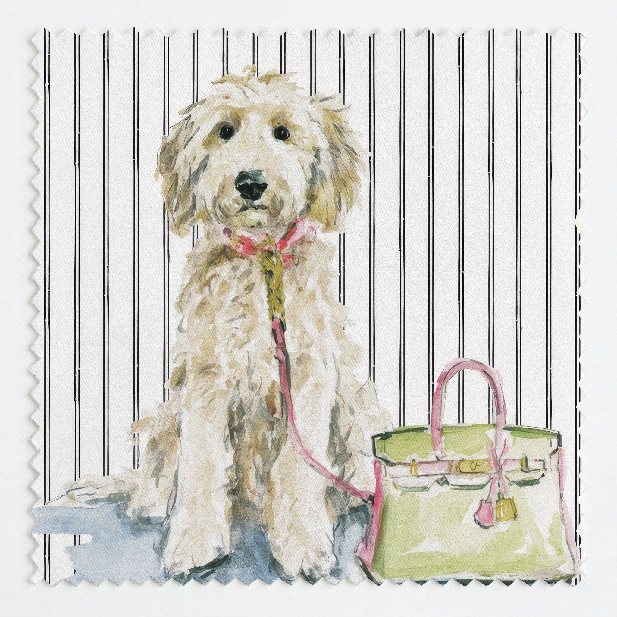 Shopping Doodle - Fabric - Linen Rowe