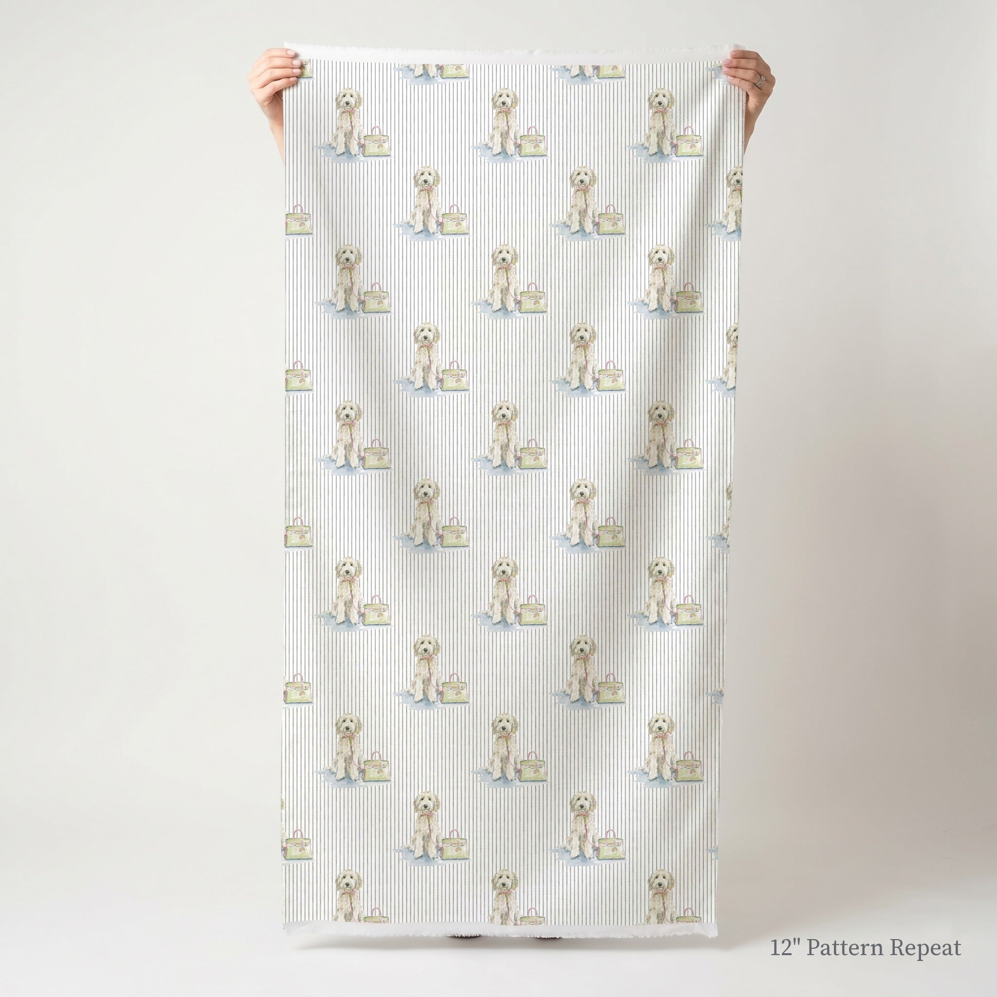 Shopping Doodle - Fabric - Linen Rowe