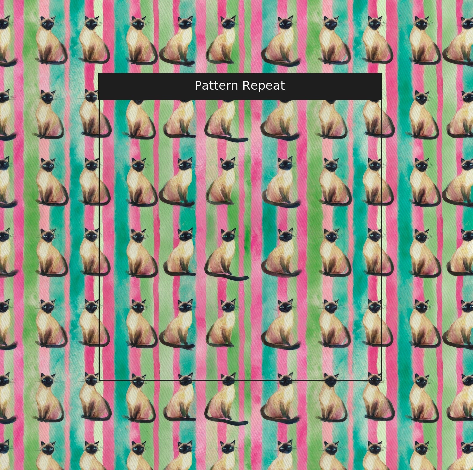 Siamese Cabana Stripe - Fabric - Linen Rowe