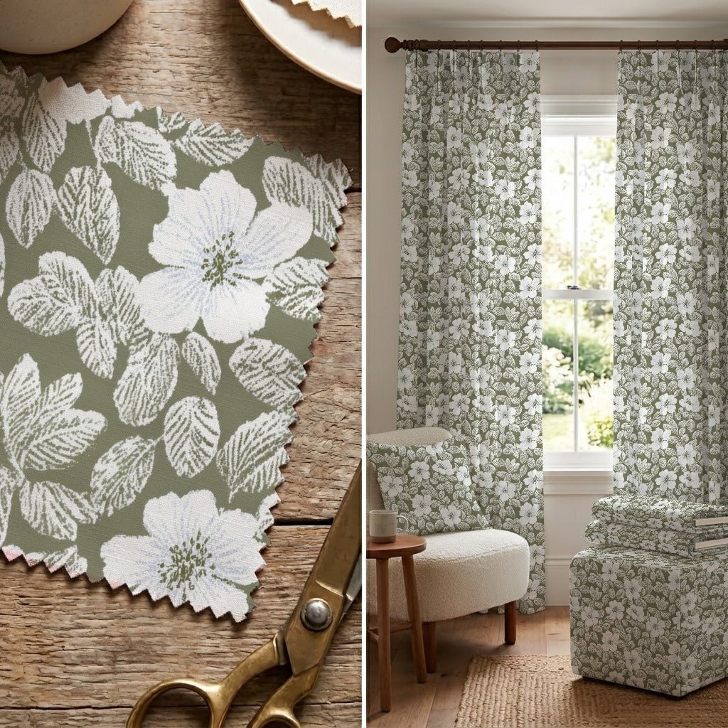 Siena Blossom - Fabric - Linen Rowe