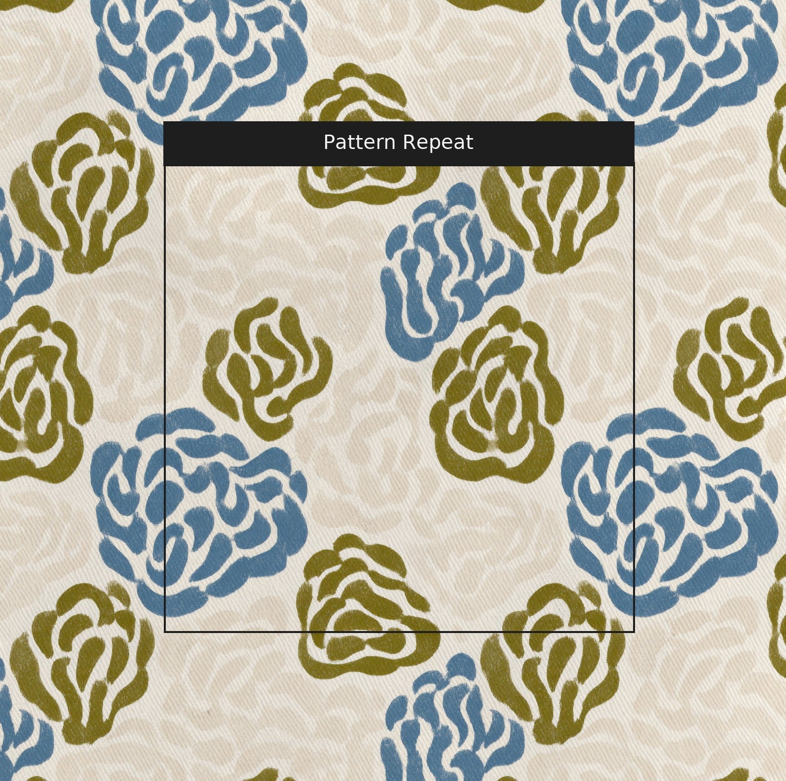Simone Blossoms - Fabric - Linen Rowe