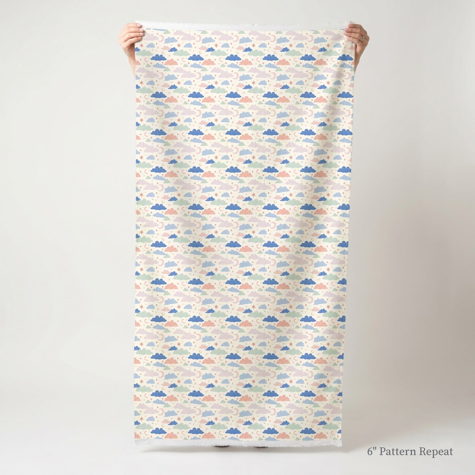 Sleepy Moon - Fabric - Linen Rowe