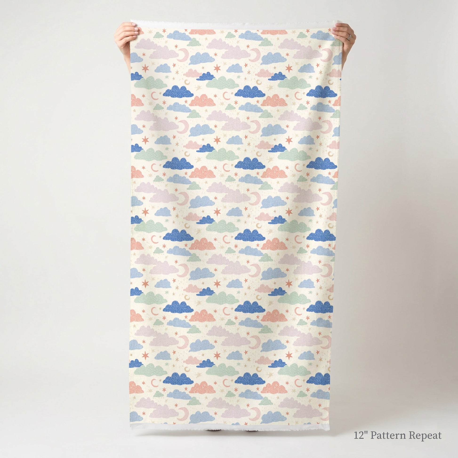 Sleepy Moon - Fabric - Linen Rowe
