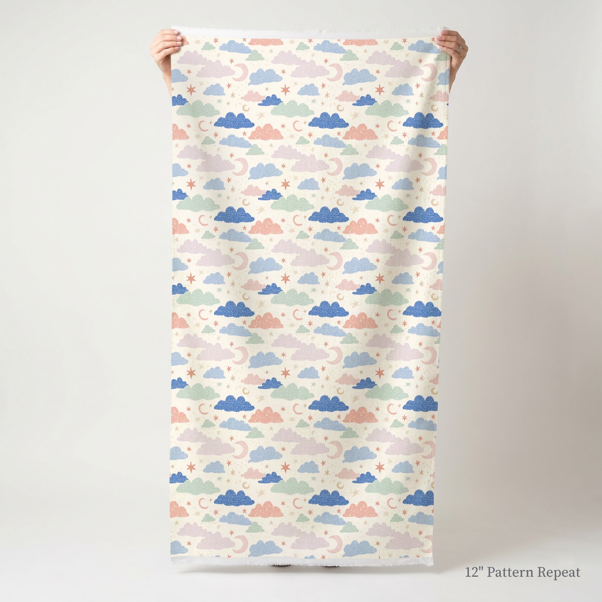 Sleepy Moon - Fabric - Linen Rowe