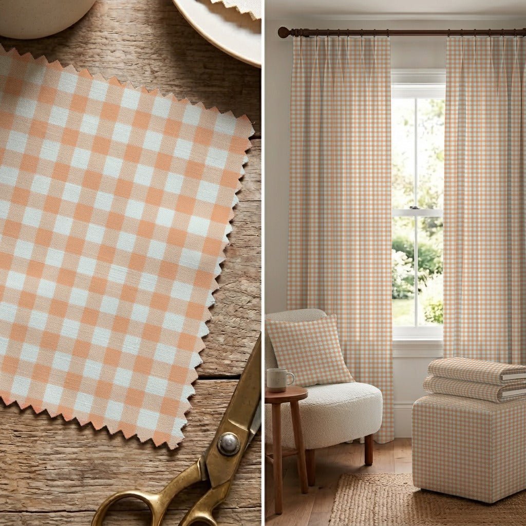 Smoke & Gingham - Fabric - Linen Rowe