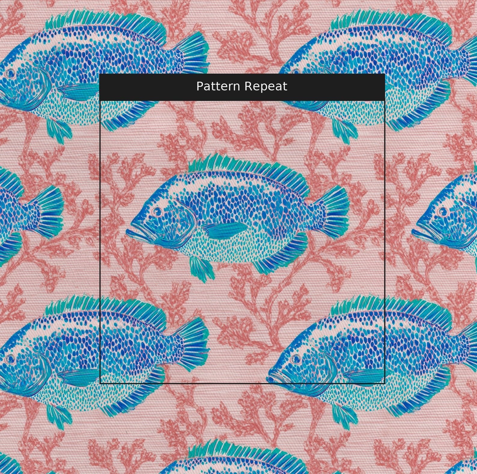 Something Fishy - Fabric - Linen Rowe