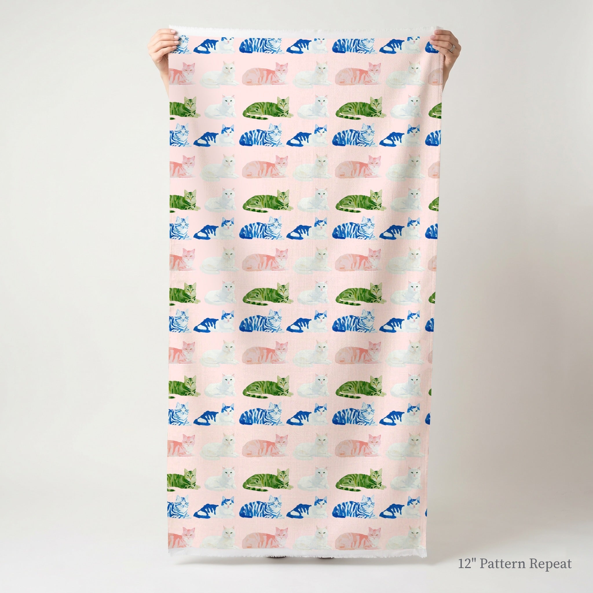 Sophisticated Felines - Fabric - Linen Rowe