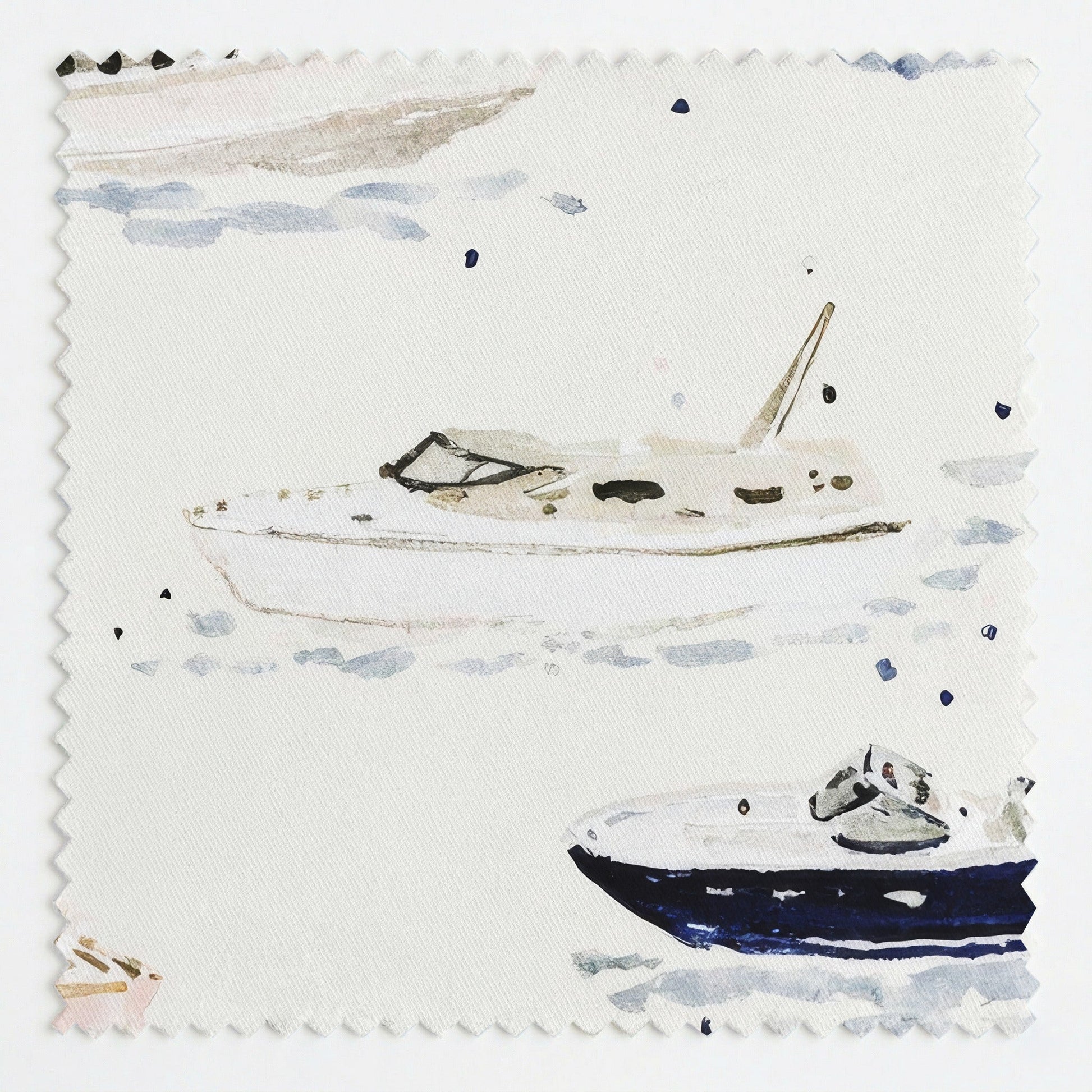 Speeding Boats - Fabric - Linen Rowe