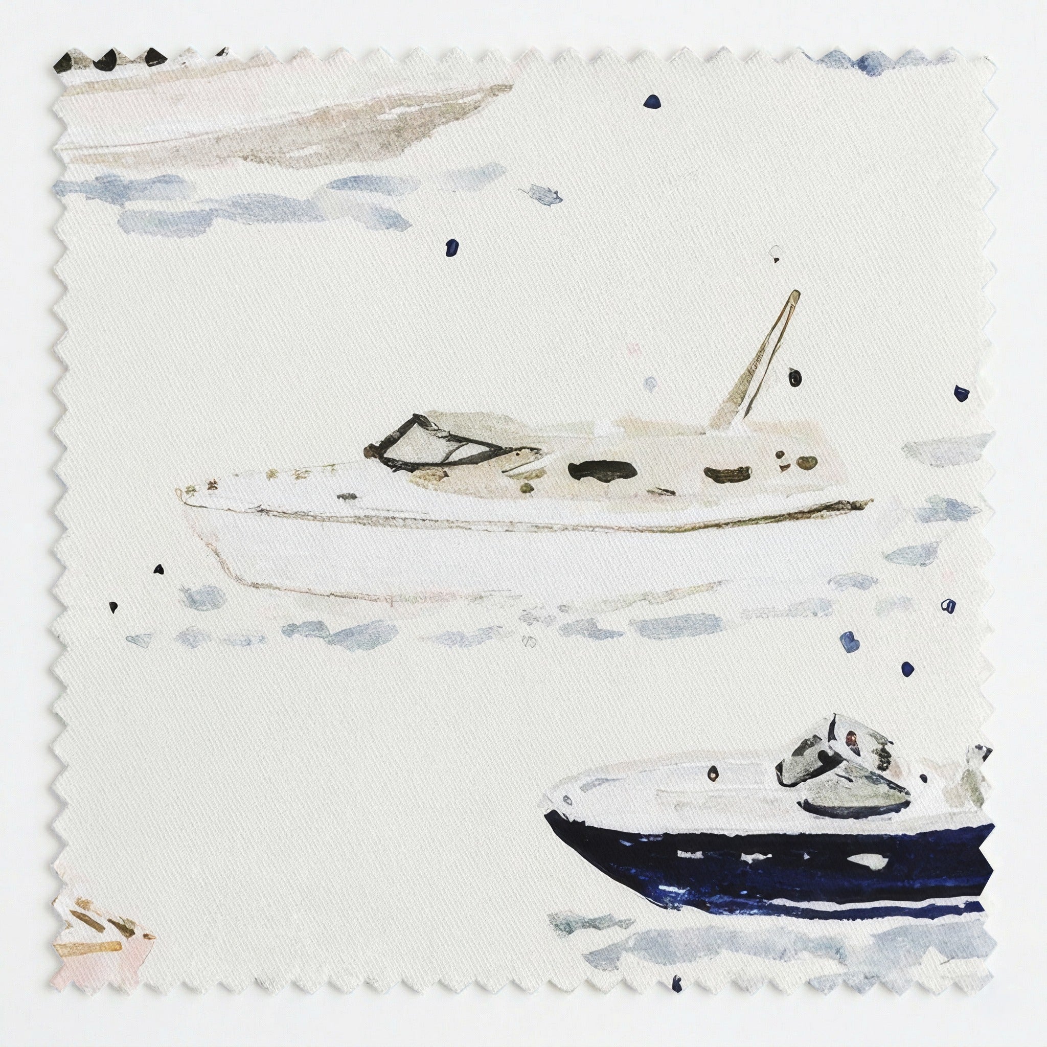 Speeding Boats - Fabric - Linen Rowe