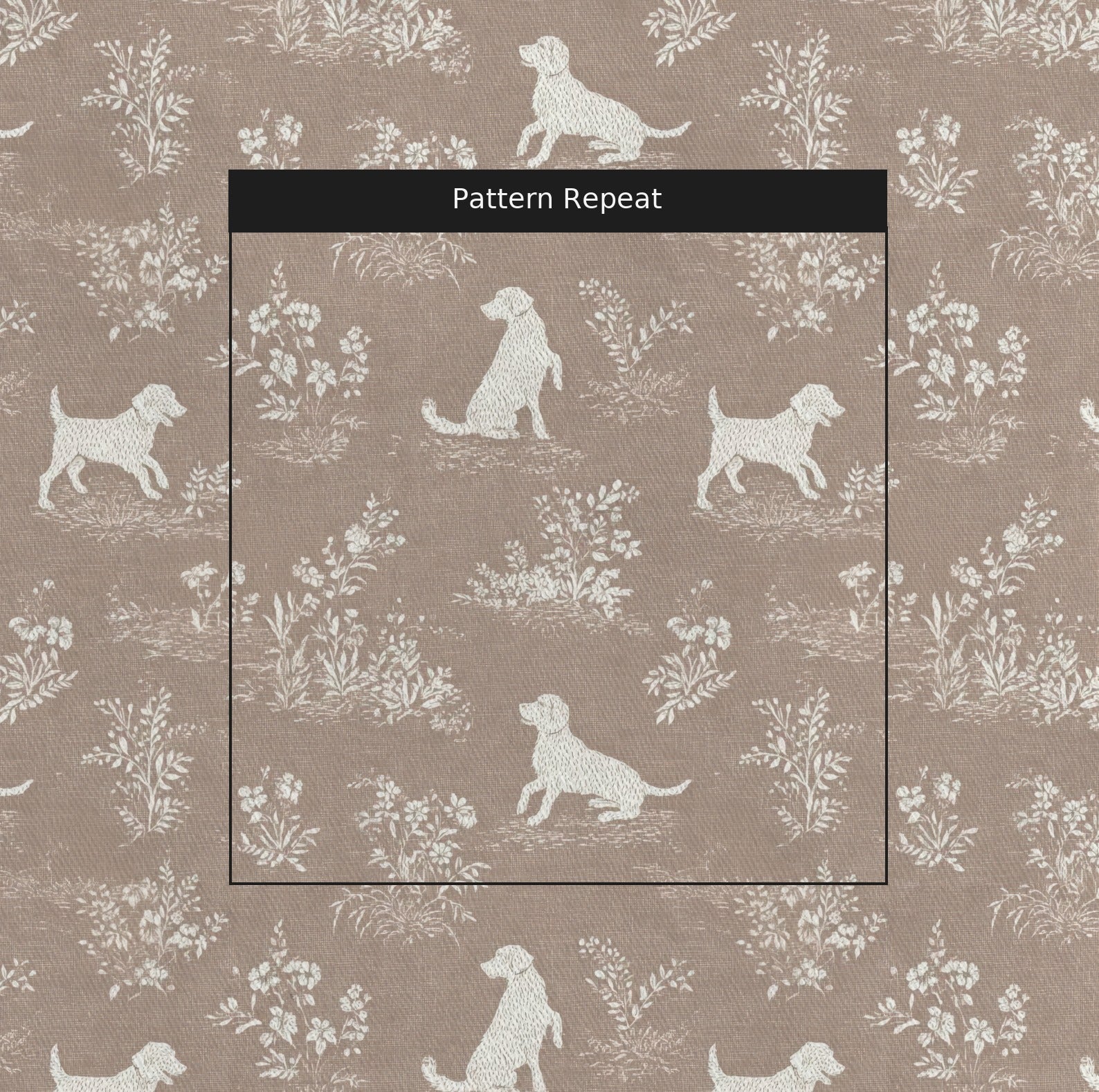 Spotted Dogs - Fabric - Linen Rowe