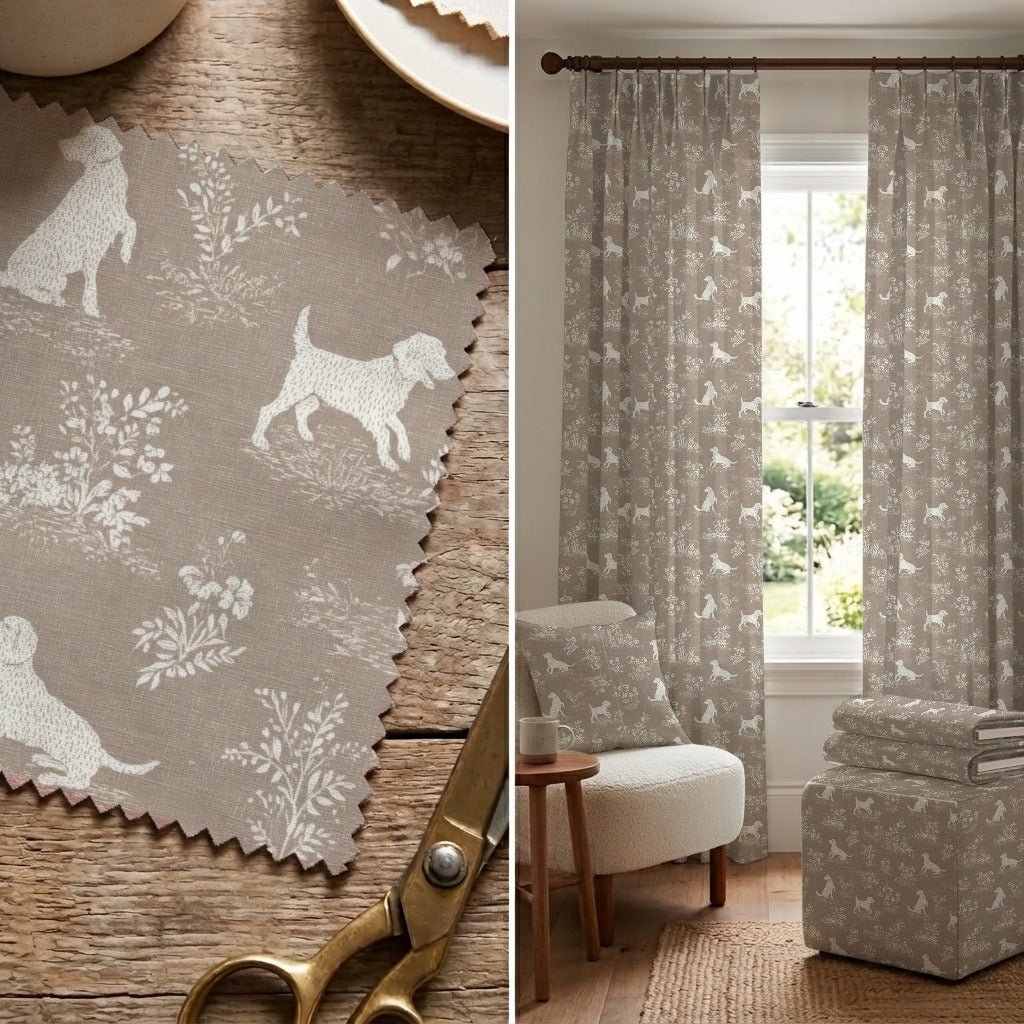 Spotted Dogs - Fabric - Linen Rowe