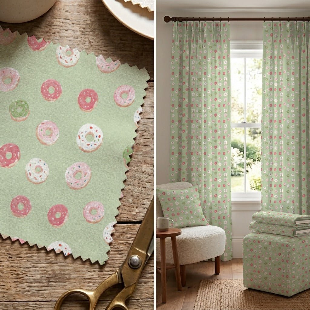 Sprinkle Dontuts - Fabric - Linen Rowe