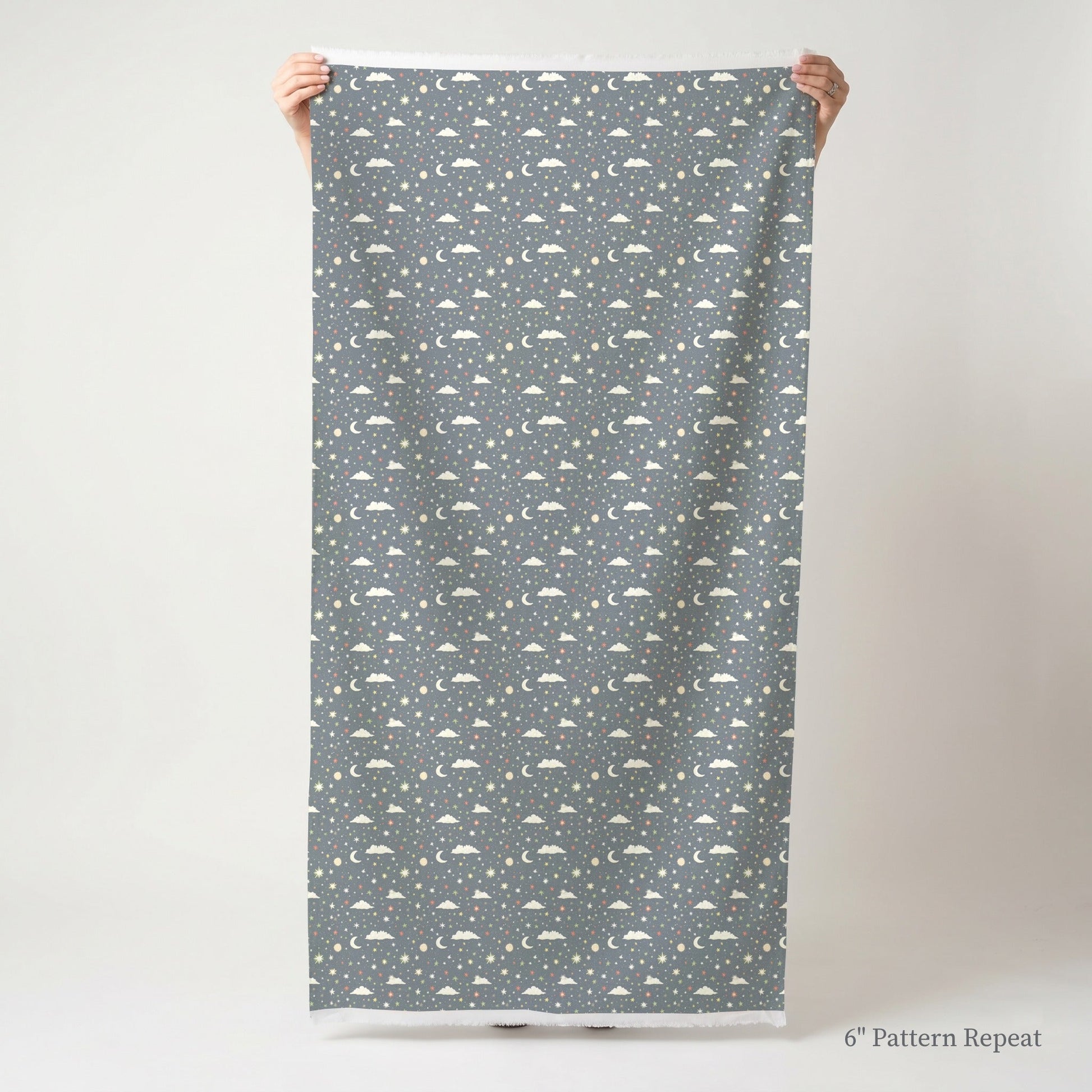 Starry Night Sky - Fabric - Linen Rowe