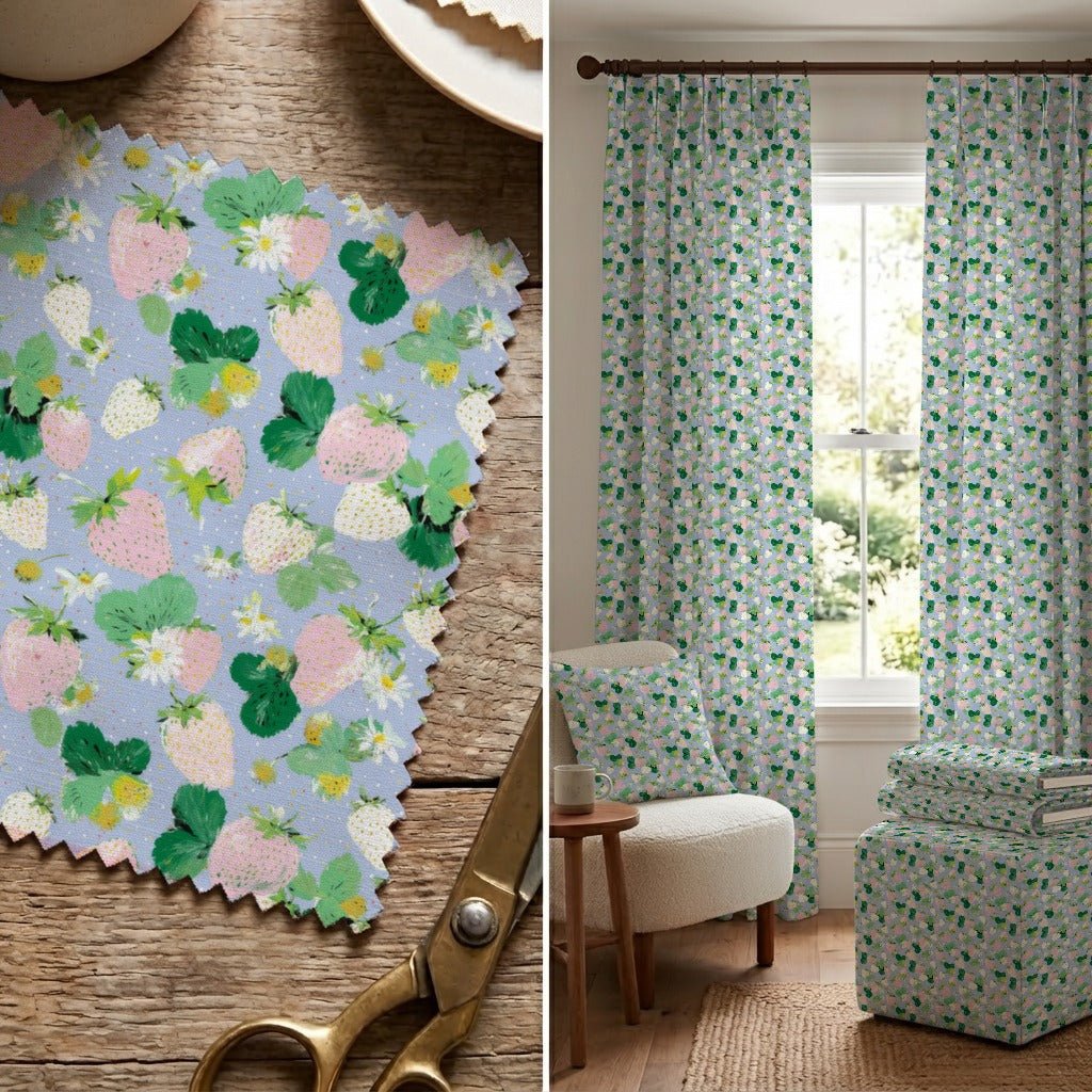 Strawberry Fields - Fabric - Linen Rowe