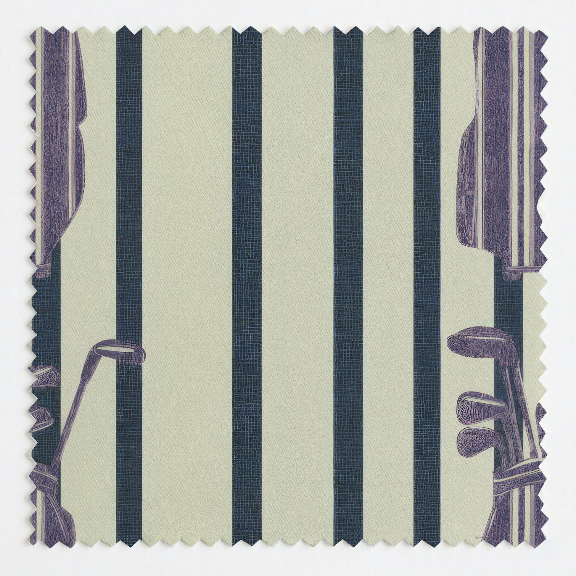 Stripes Golf Bag - Fabric - Linen Rowe