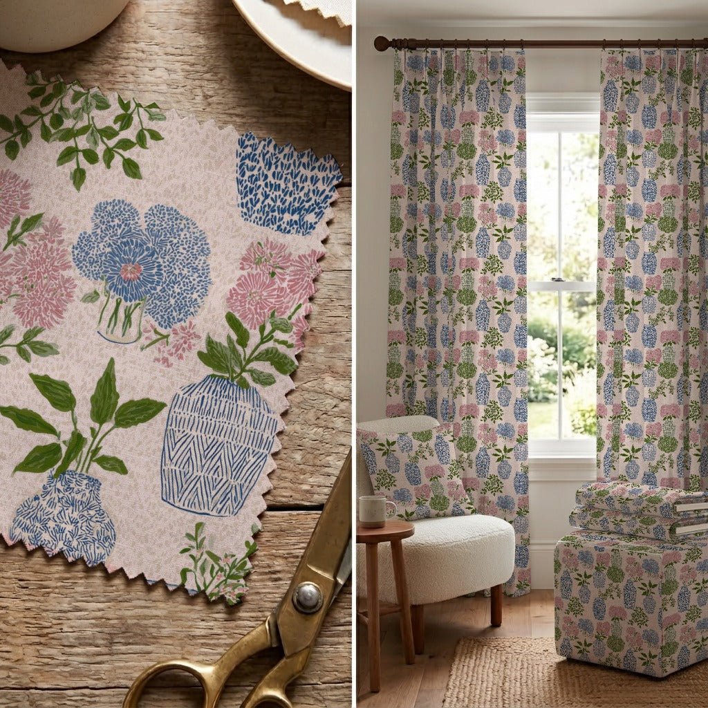 Summertime Vases - Fabric - Linen Rowe