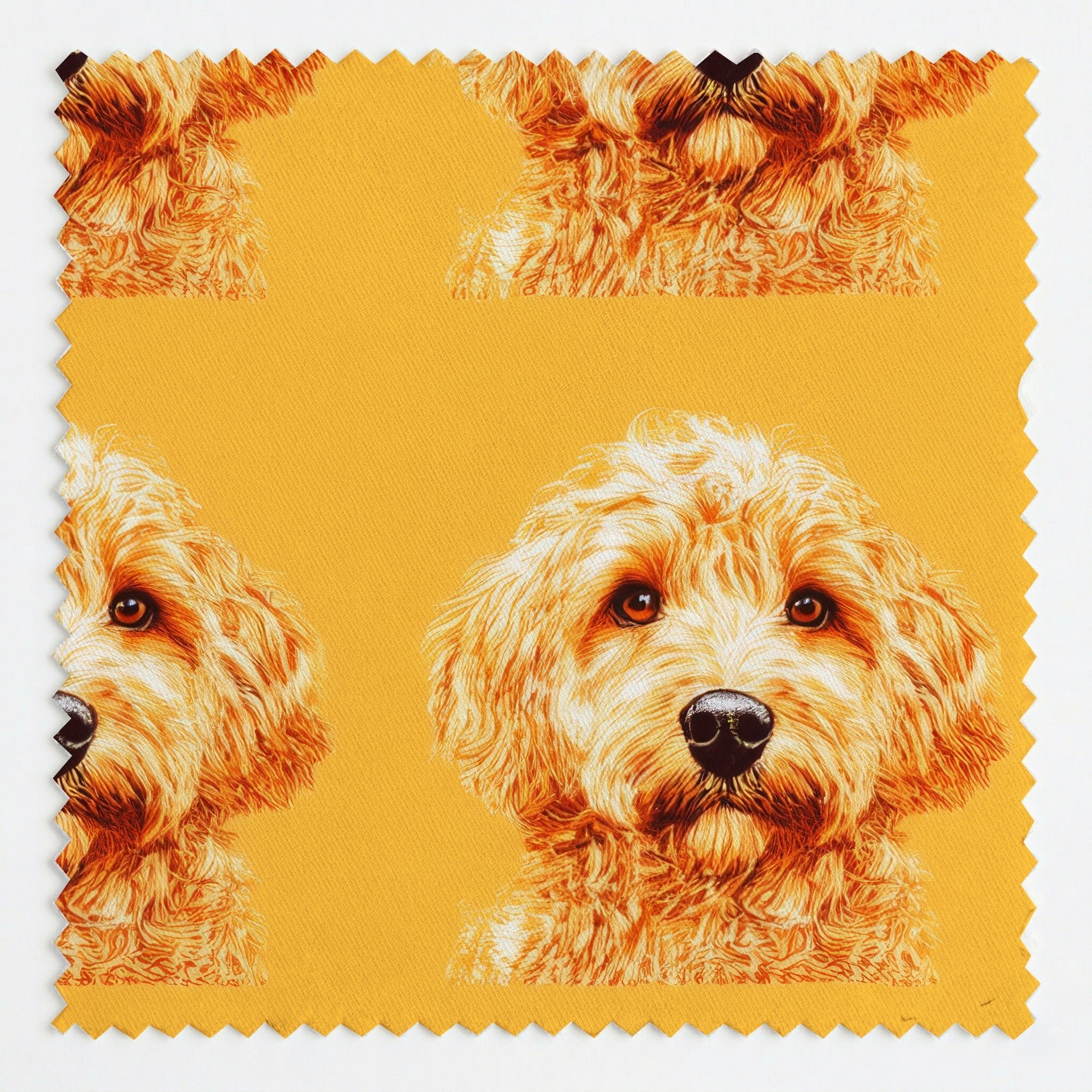 Sun Shine Goldendoodle - Fabric - Linen Rowe