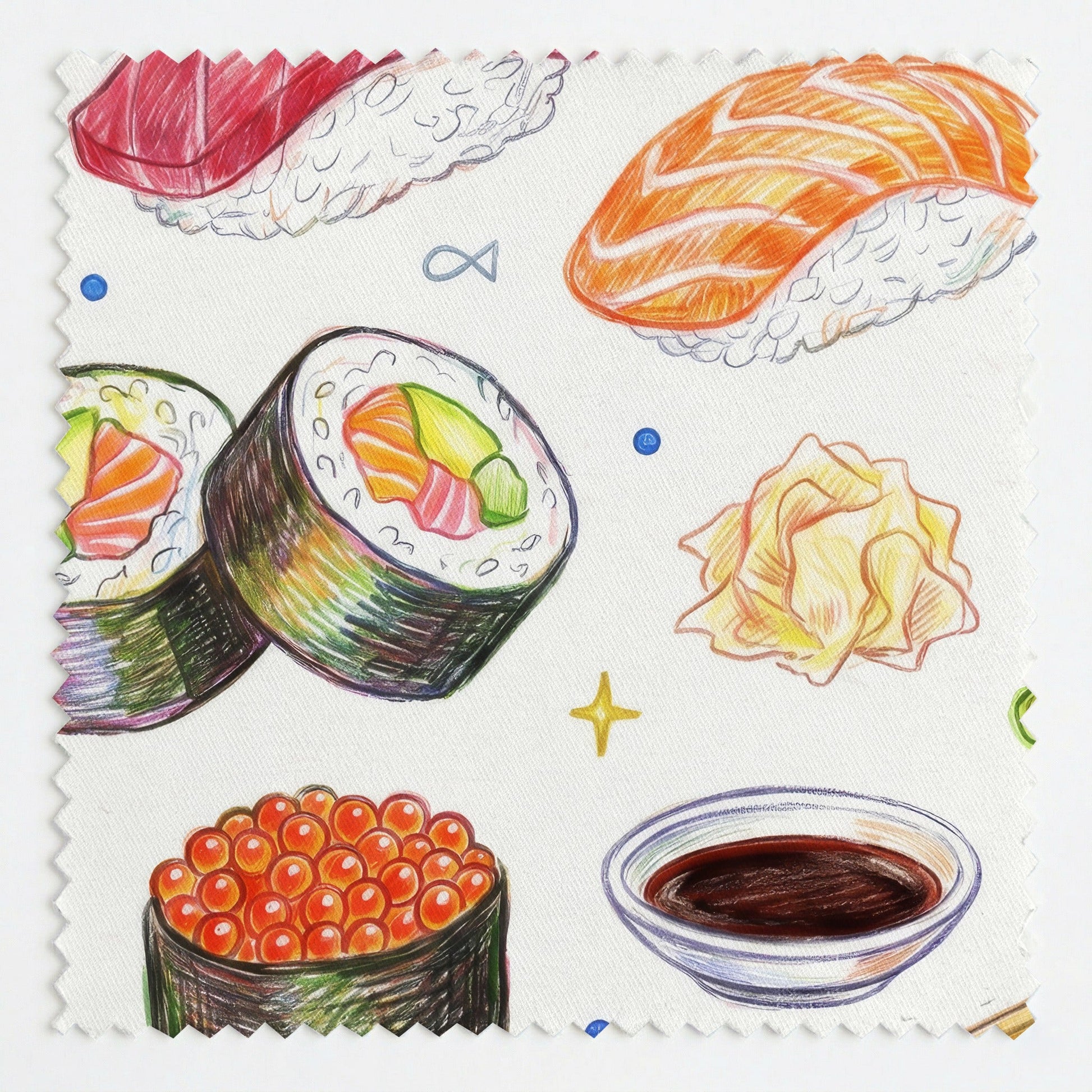 Sushi House - Fabric - Linen Rowe