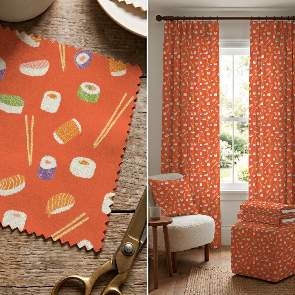 Sushi Restaurant - Fabric - Linen Rowe