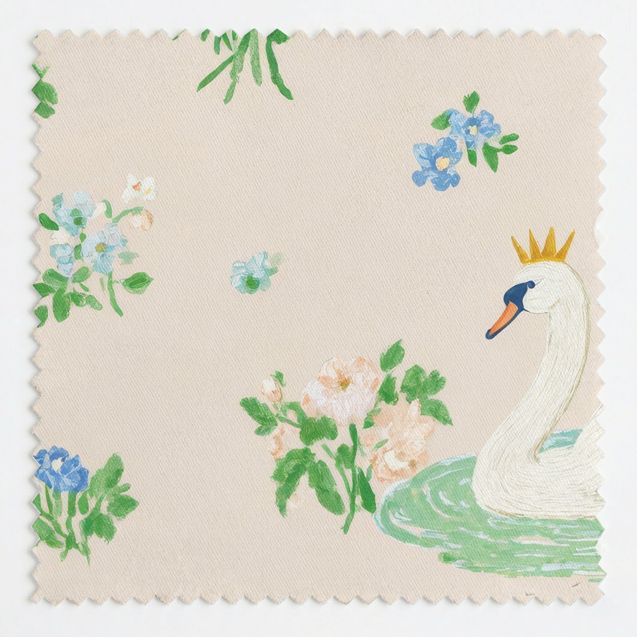 Swan Princess - Fabric - Linen Rowe