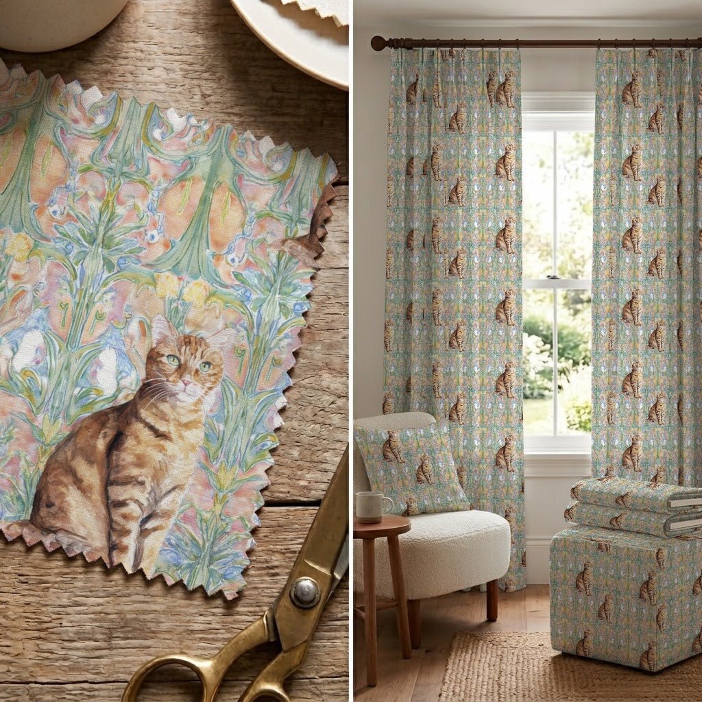 Tabby Noveau - Fabric - Linen Rowe