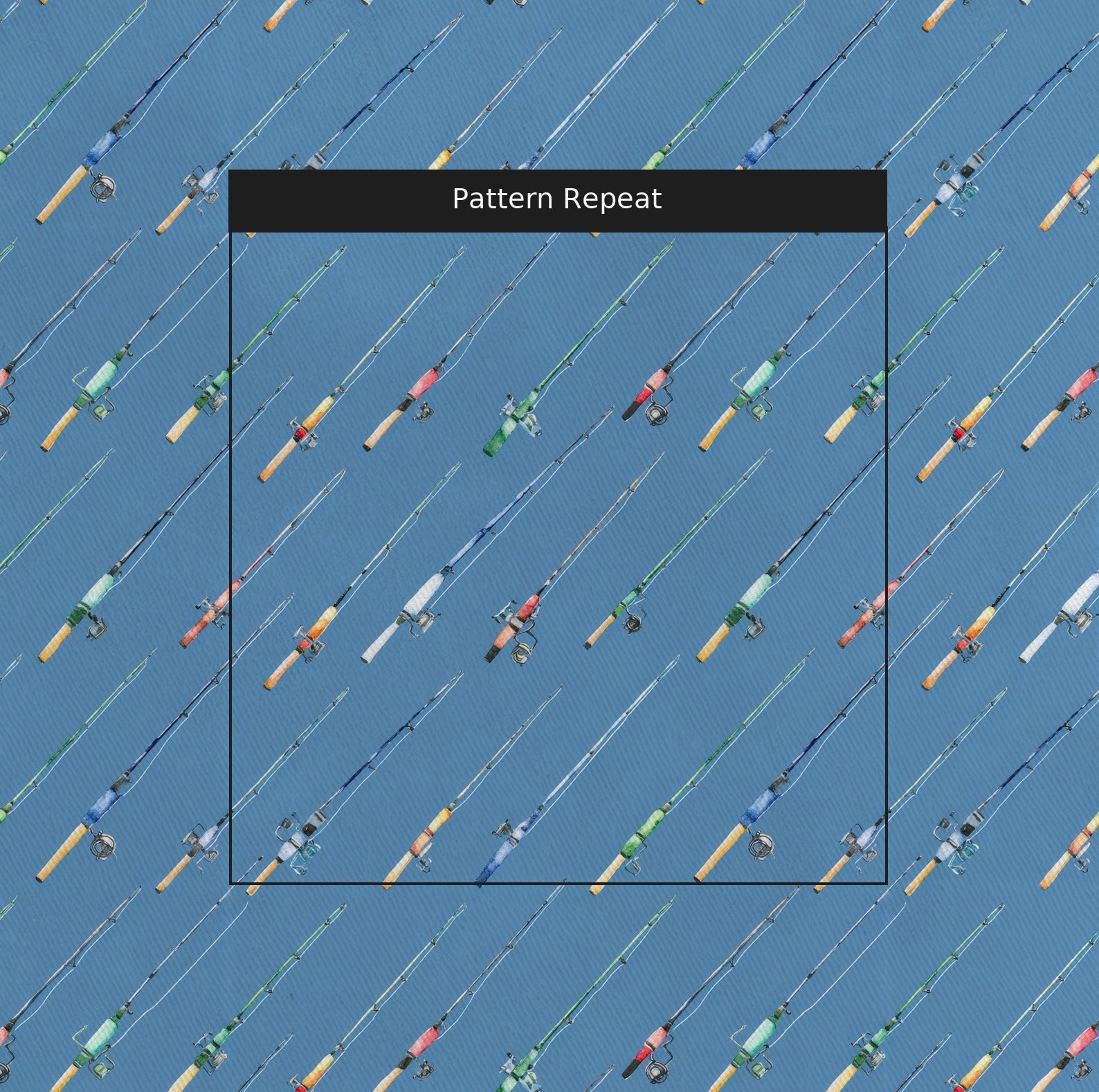 Tackle Box Rods - Fabric - Linen Rowe