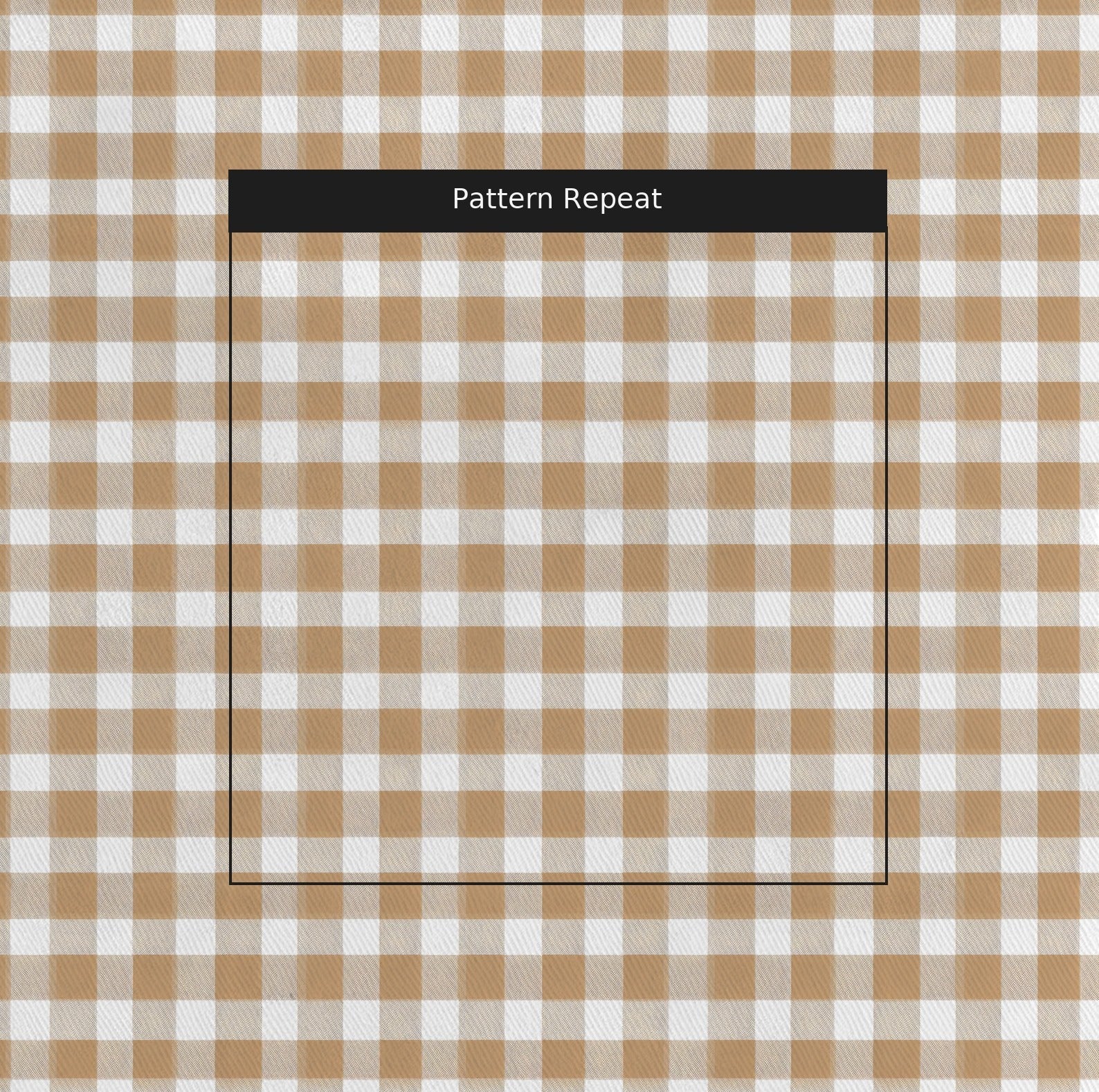 Tan Gingham - Fabric - Linen Rowe